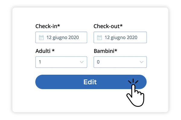 Inserimento manuale delle prenotazioni e modifica delle esistenti